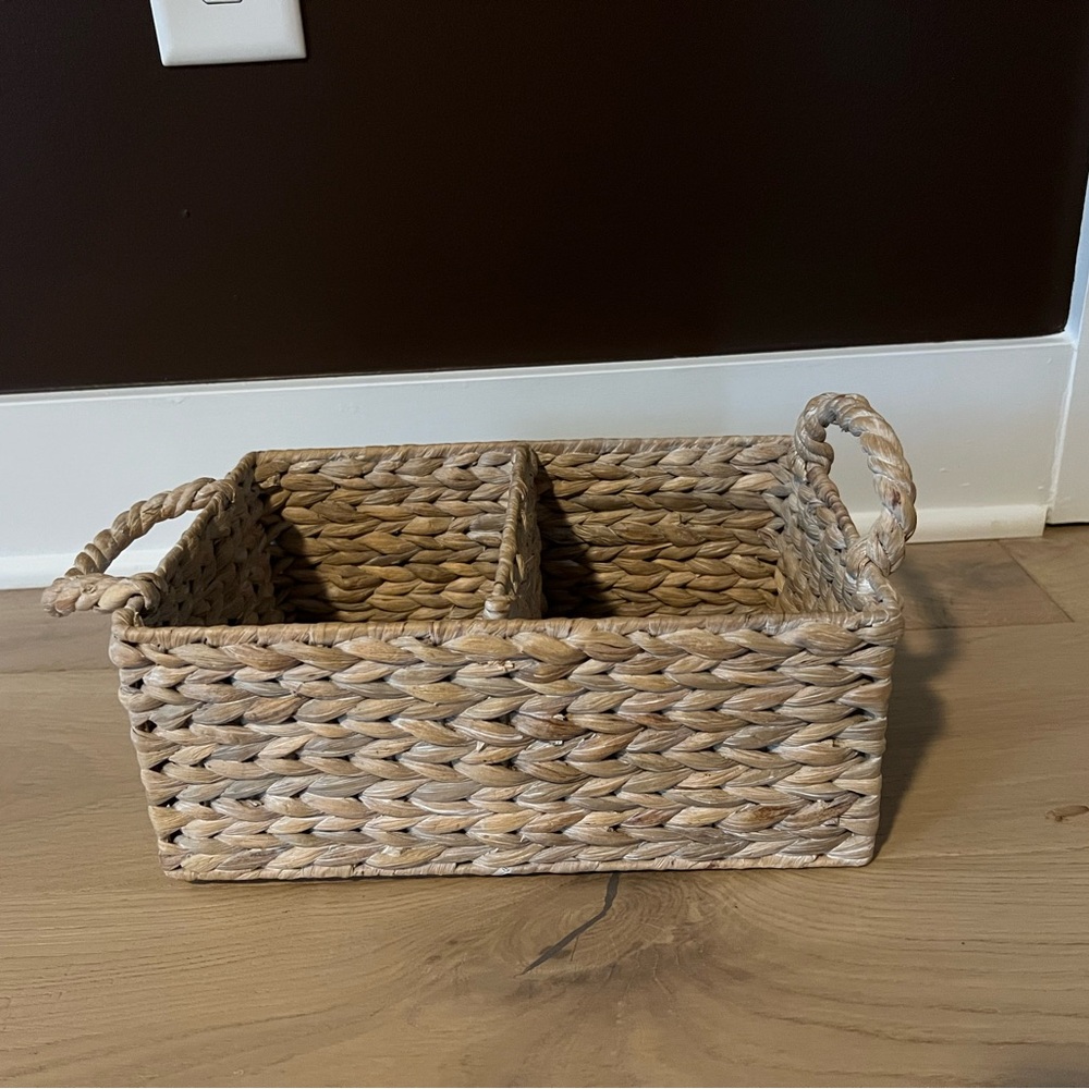 Woven Storage Basket - Natural Brown